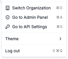 Go to API Settings